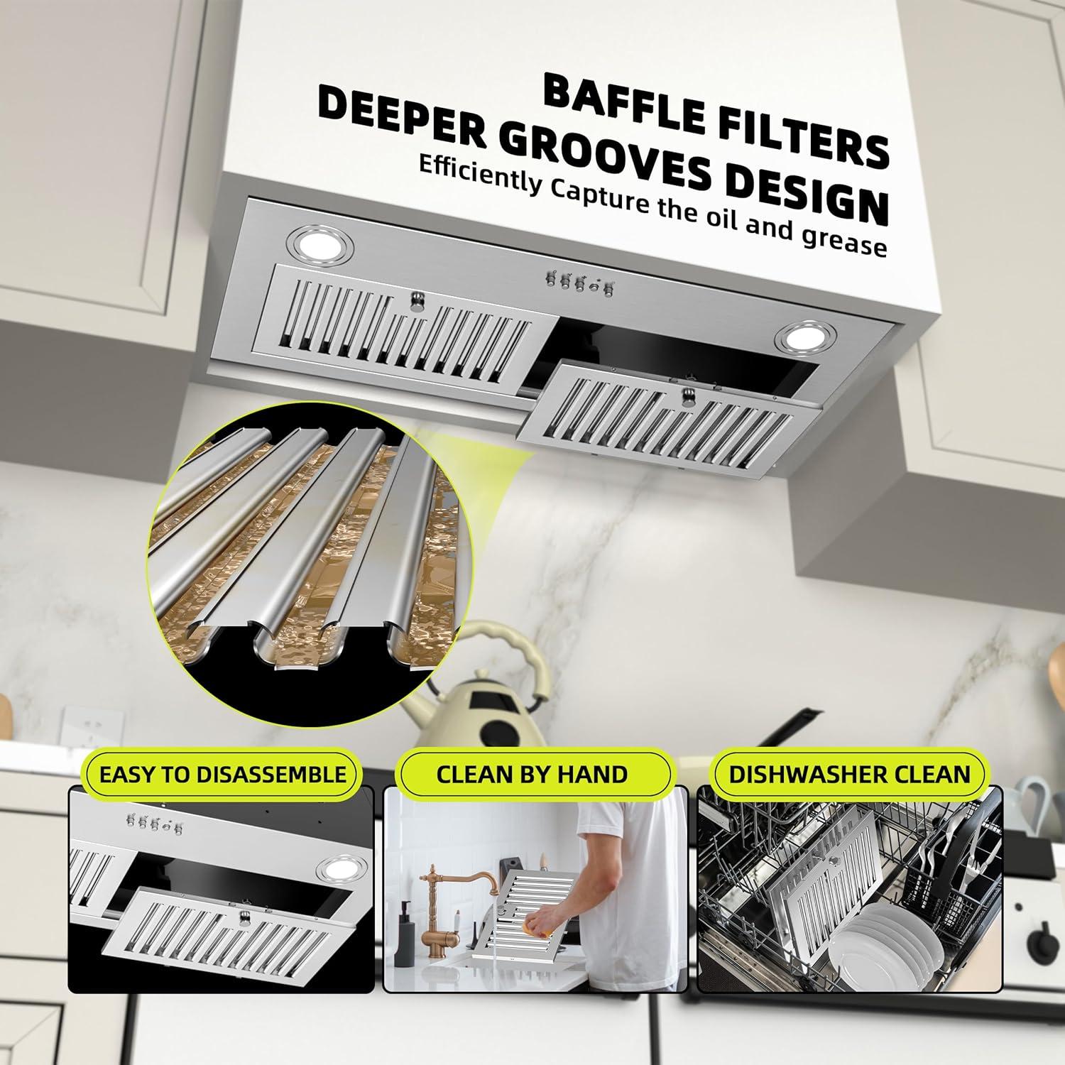 Campana Extractora FIREGAS 30" Acero Inoxidable 600 CFM