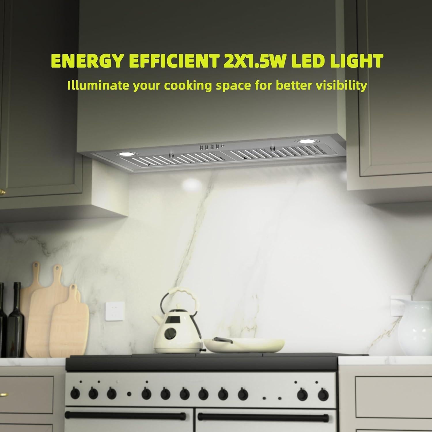 Campana Extractora FIREGAS 30" Acero Inoxidable 600 CFM