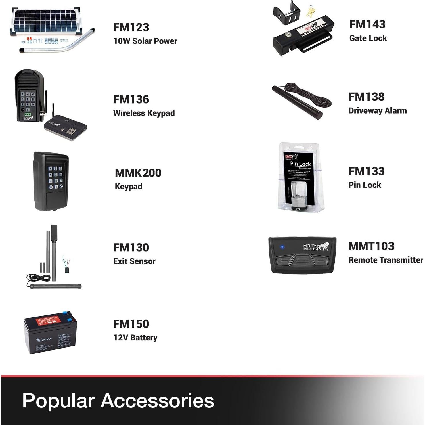 Abridor de Puerta Automático Mighty Mule MM271 3.66m 136kg