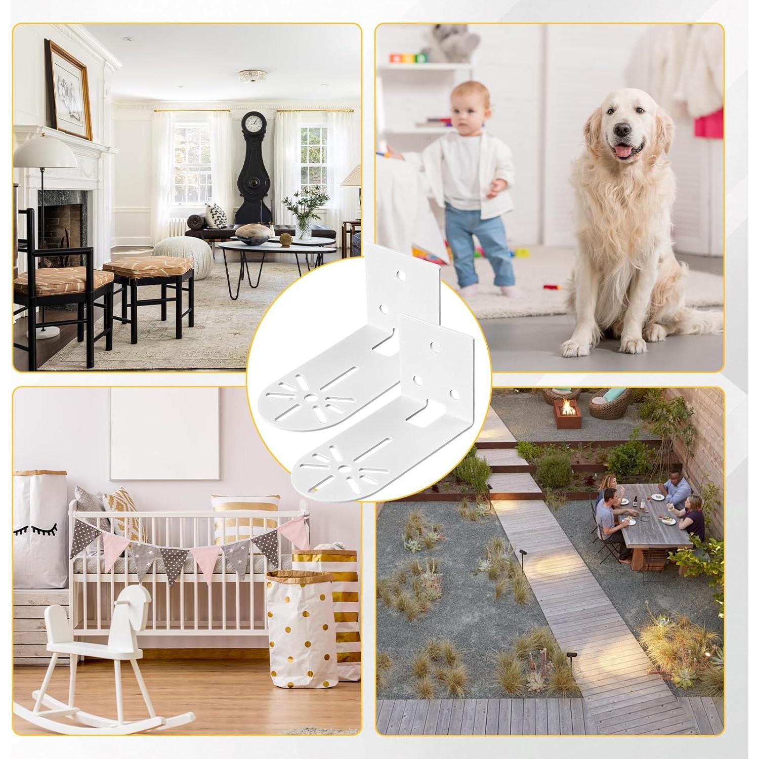 Soportes de Pared Metálicos Kasa EC70 - Paquete de 2