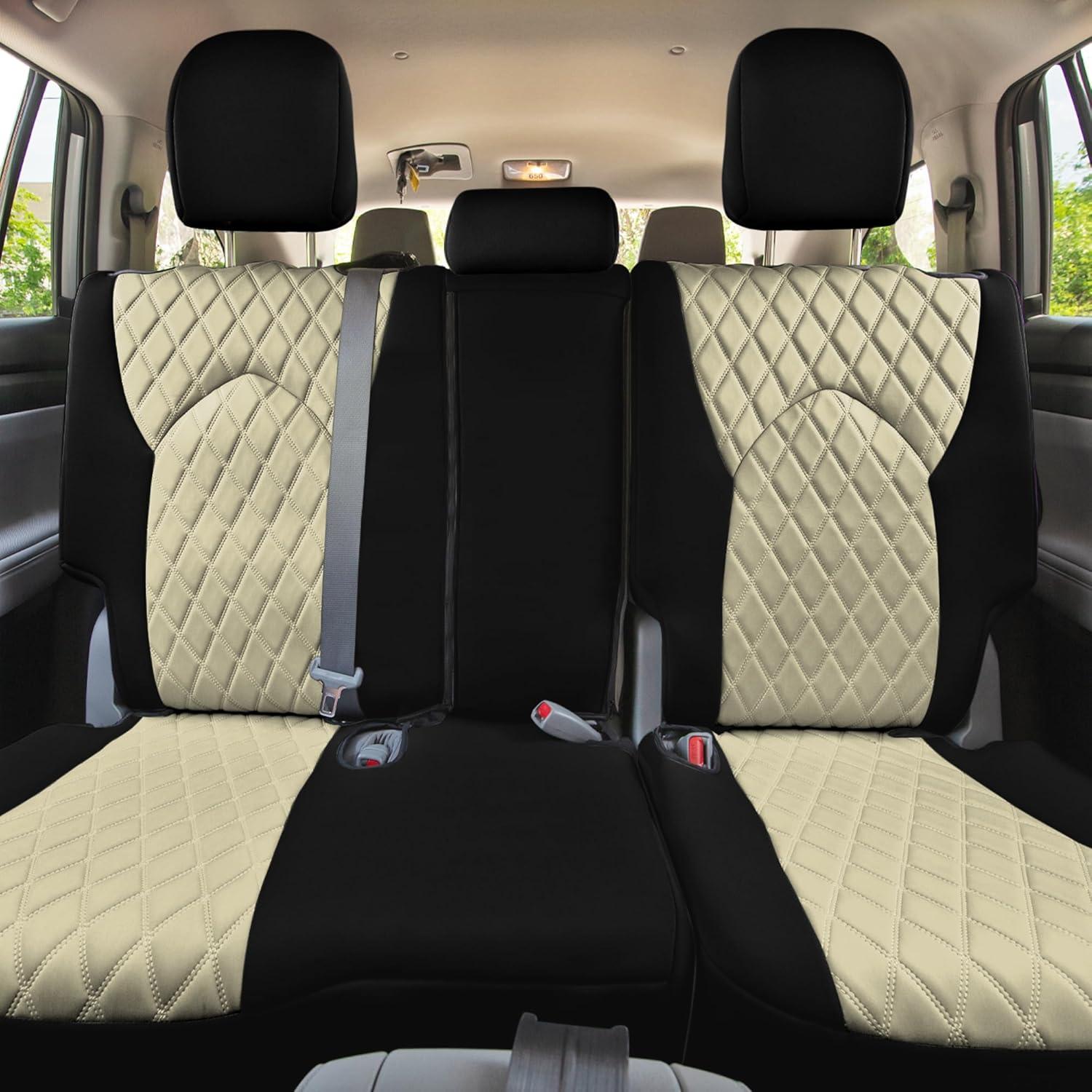 Cubiertas de Asiento TLH Beige para Toyota Highlander 2020-2023
