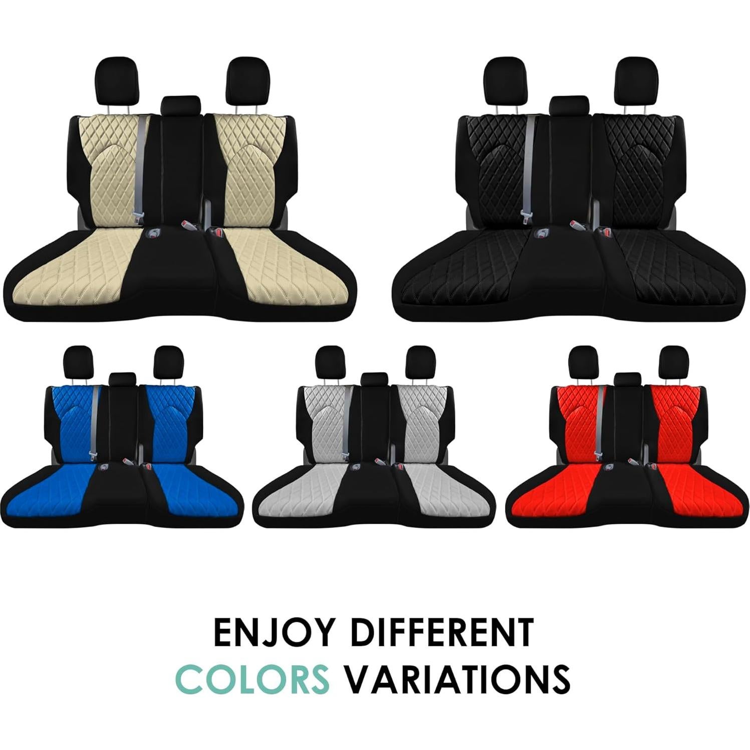 Cubiertas de Asiento TLH Beige para Toyota Highlander 2020-2023