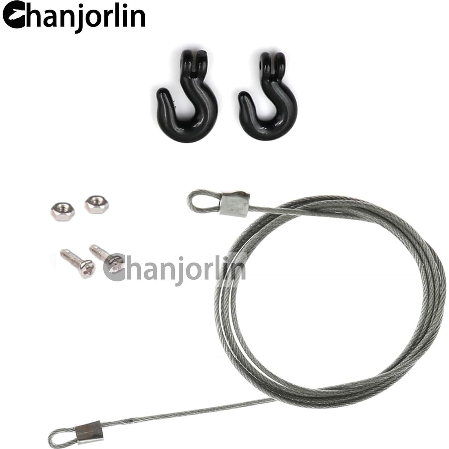 Cadena de Remolque RC 1/10 Metal Gancho Traxxas SCX10 Negro