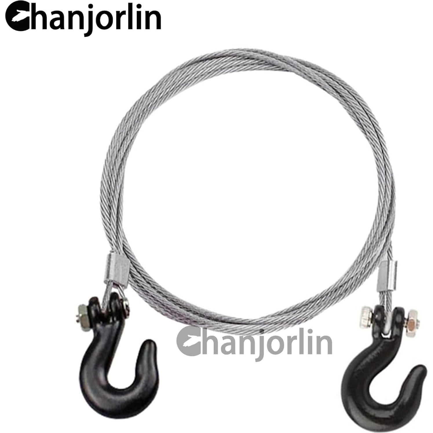 Cadena de Remolque RC 1/10 Metal Gancho Traxxas SCX10 Negro