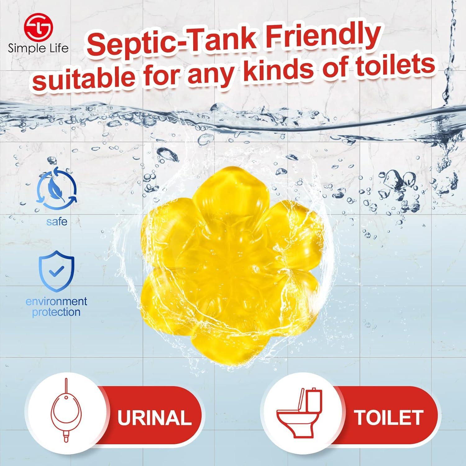 Gel Limpiador de Inodoro Simple Life - 32 Sellos Aroma Floral