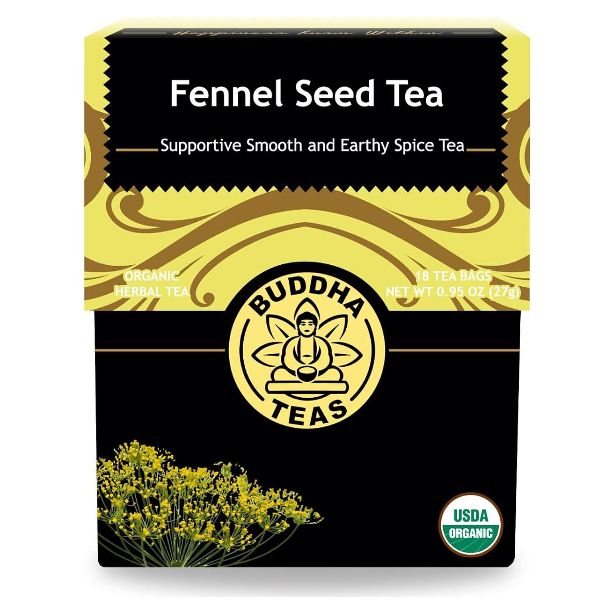 Té de Semilla de Hinojo Orgánico Buddha Teas - 18 Bolsitas