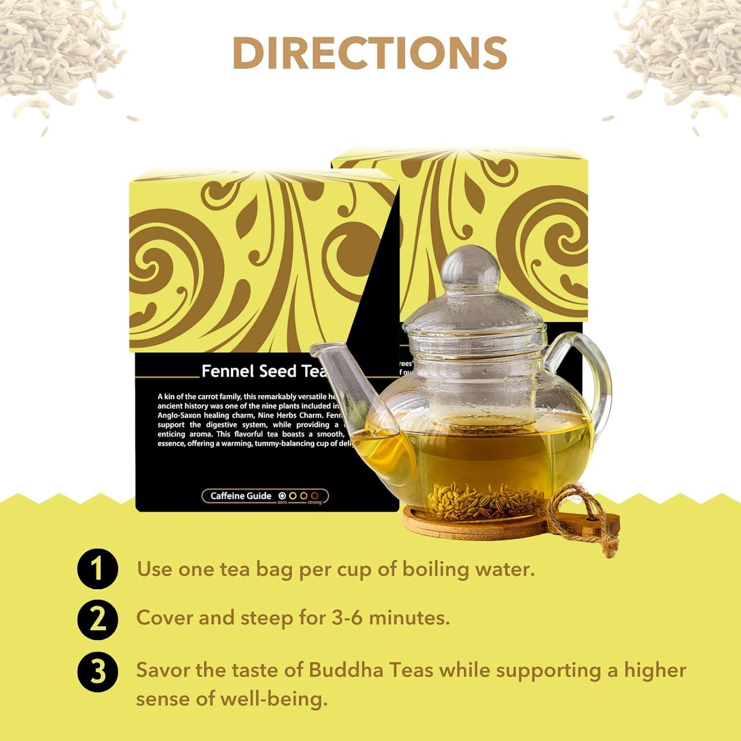 Té de Semilla de Hinojo Orgánico Buddha Teas - 18 Bolsitas