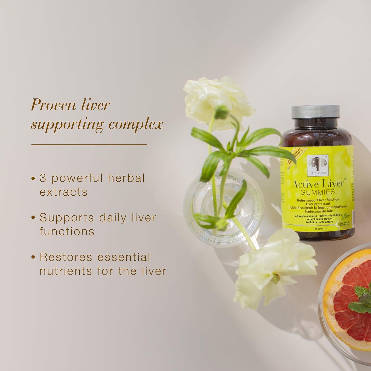 Gominolas Activas para el Hígado New Nordic 60 Unidades