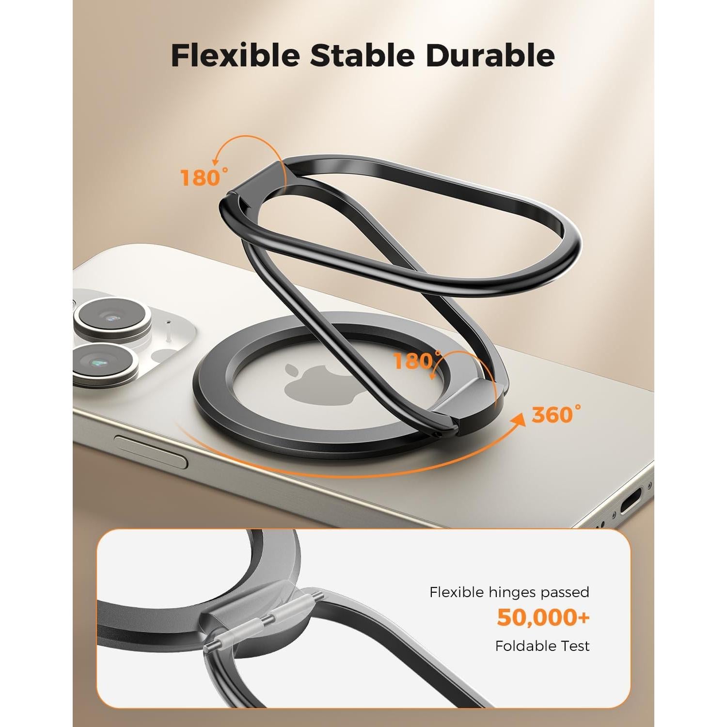 Soporte Magnético MagSafe SUPERONE para iPhone 12-16 - Negro