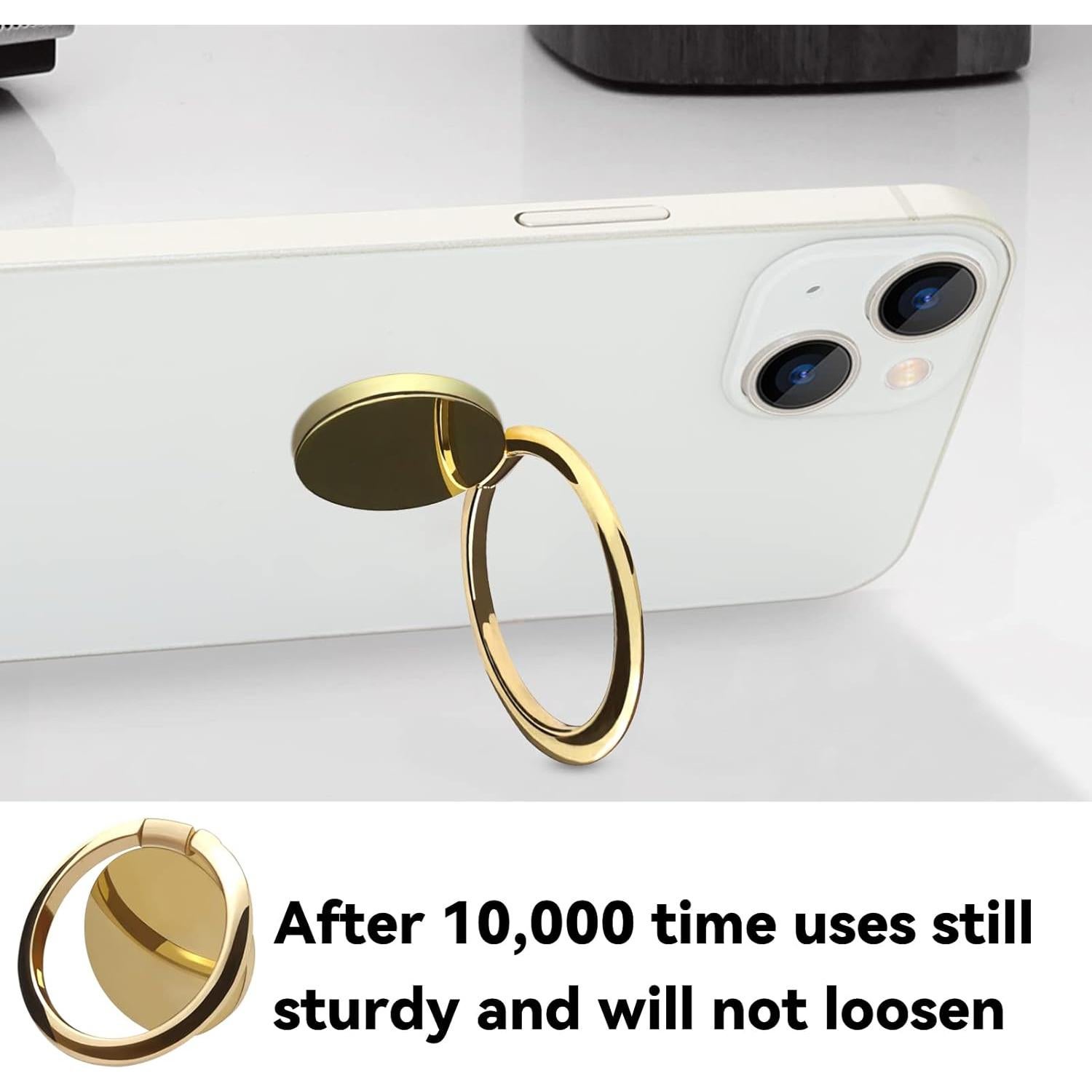 Soporte de Anillo para Teléfono OBHEI Dorado 360° Metal