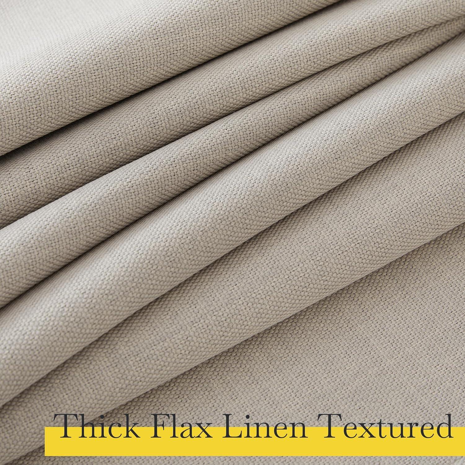 Cortinas Opacas NICETOWN Lino Sintético 50x84" 2 Paneles