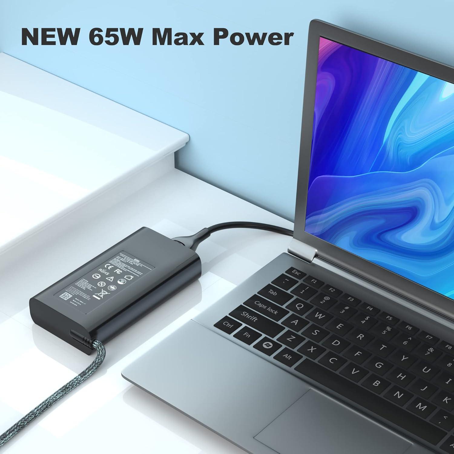 Cargador USB-C 65W HP Envy - Adaptador portátil ligero