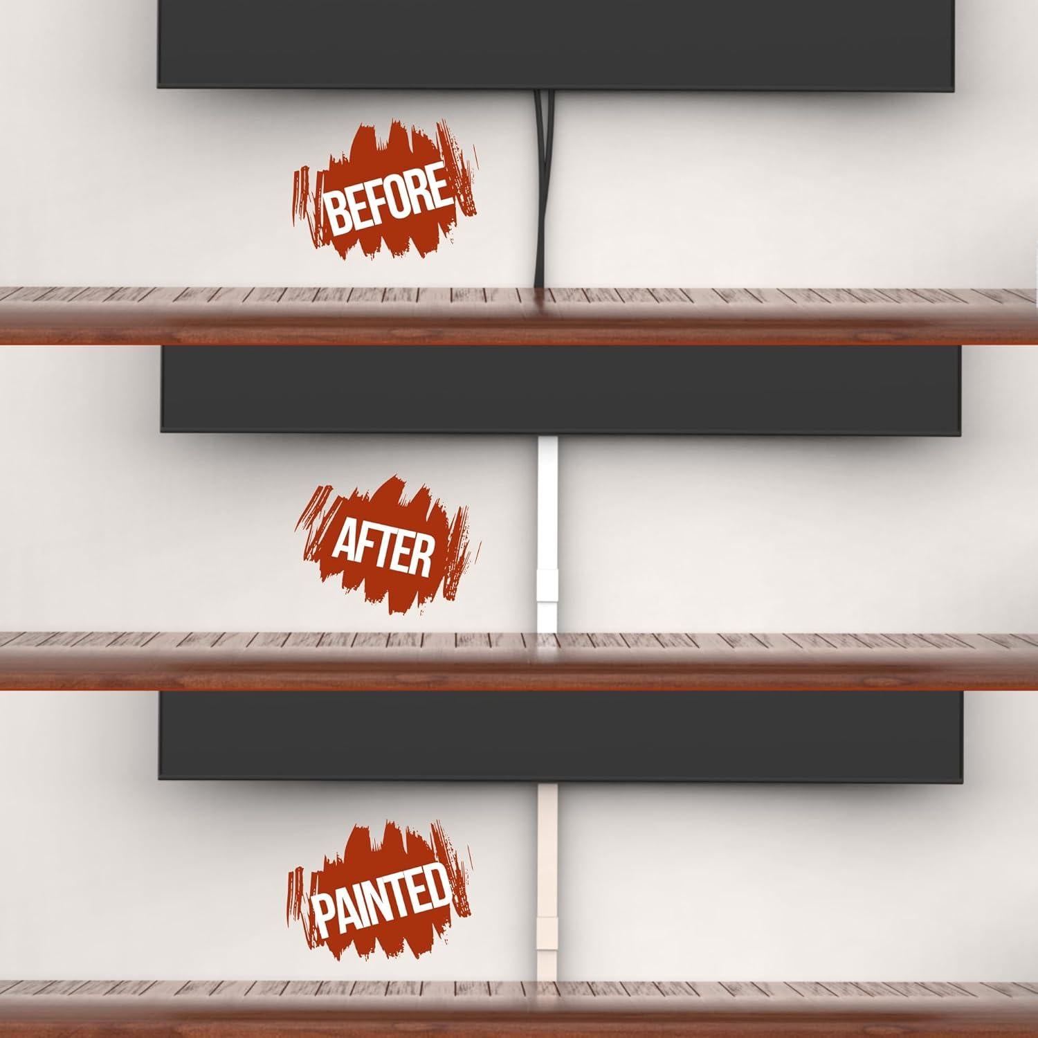 Ocultador de Cables EVZA 398,78 cm Pintable y Adhesivo