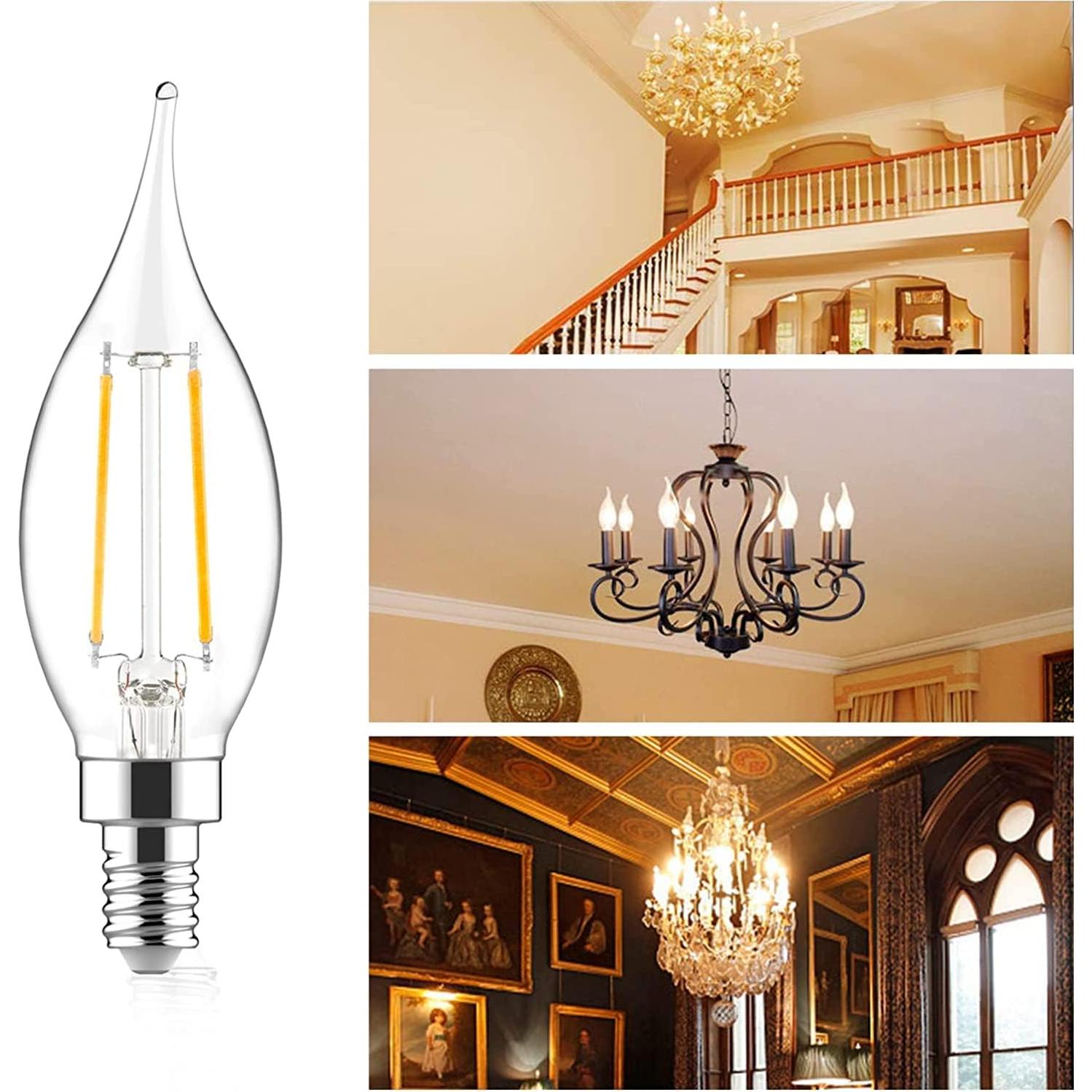 Bombillas LED Candelabra Dimmable Sengled CA10 40W 24 Pzas