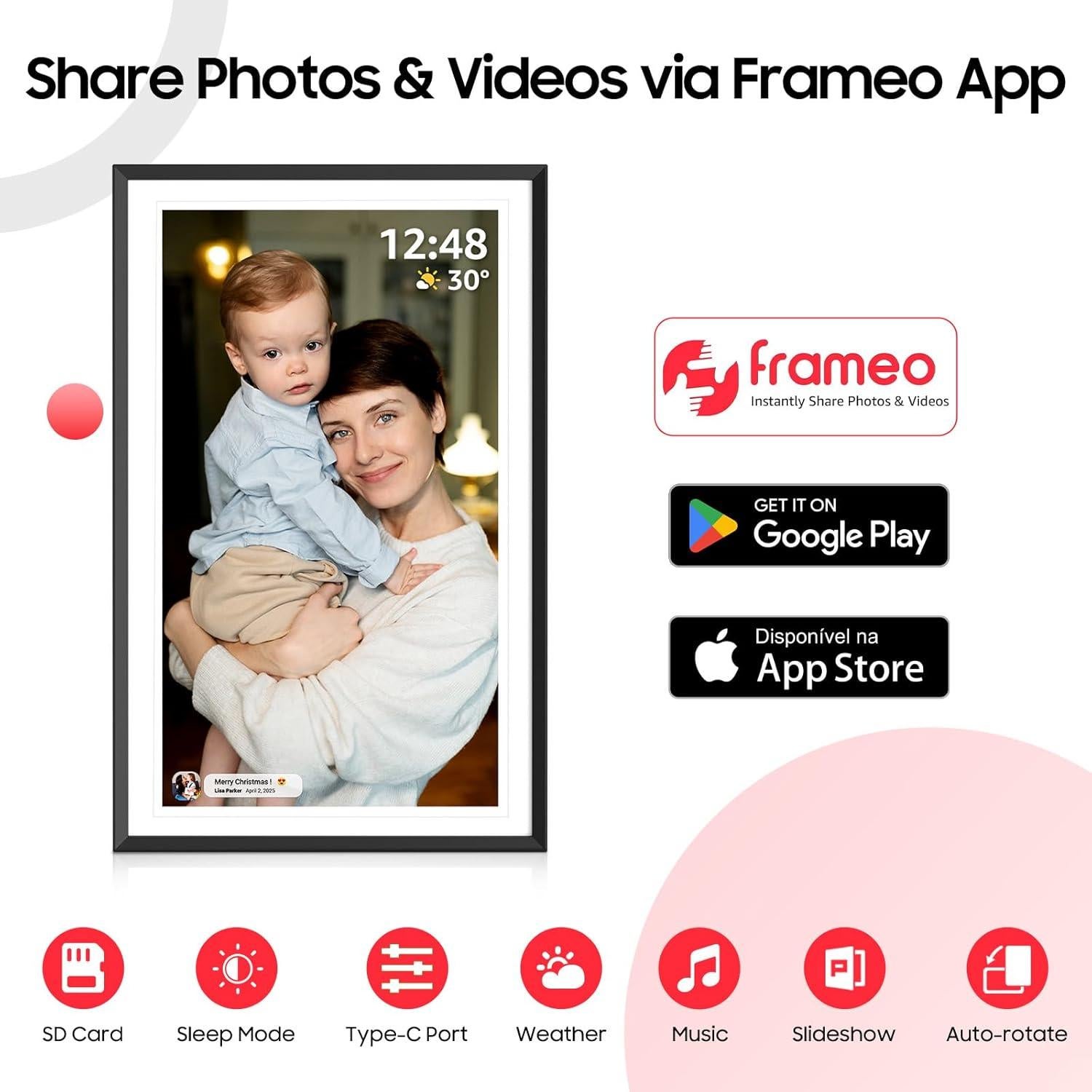 Marco de Fotos Digital ApoloSign 15.6" FHD WiFi 32GB