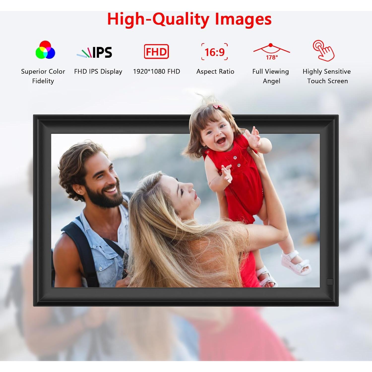 Marco Digital WiFi YENOCK 15.6" FHD 32GB Pantalla Táctil