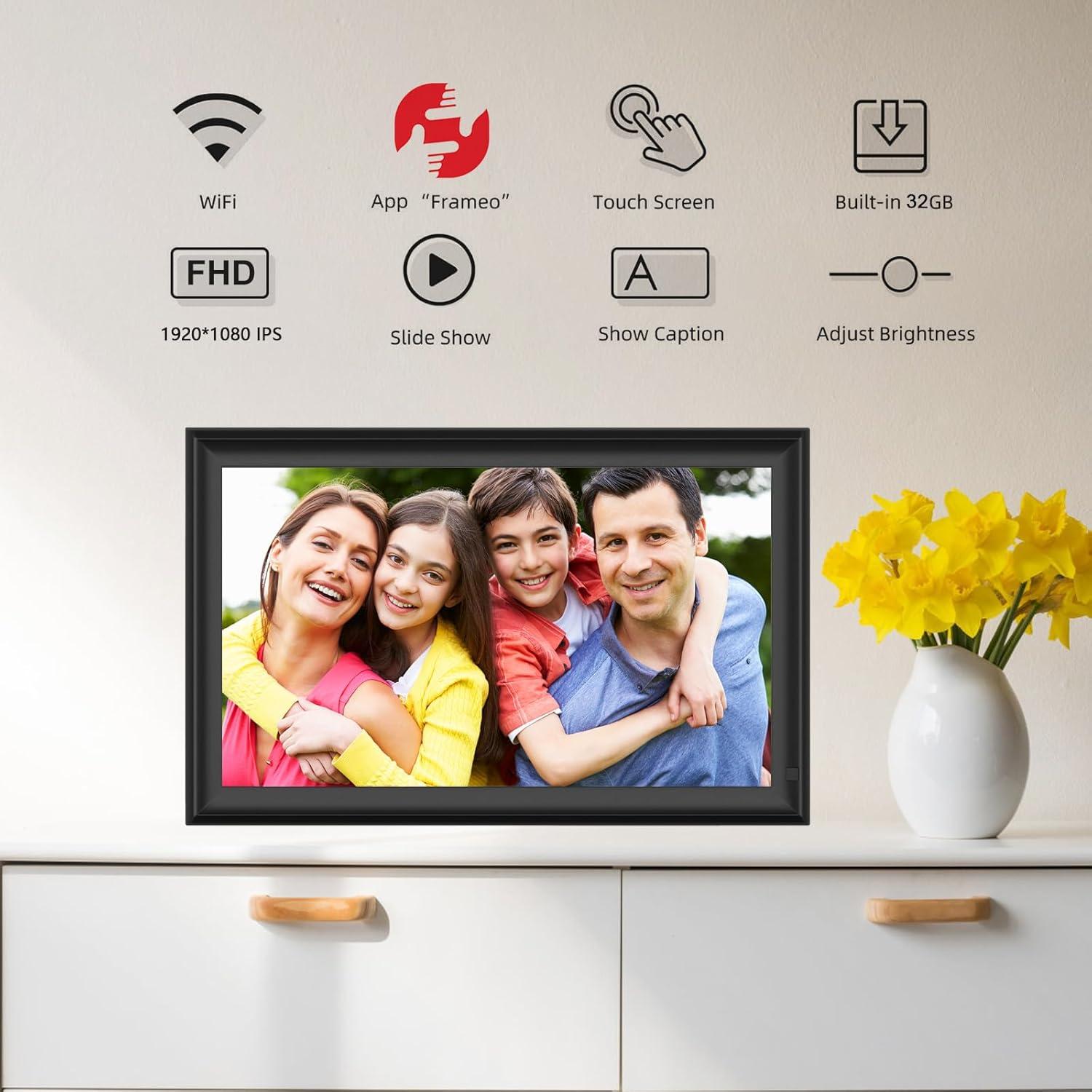 Marco Digital WiFi YENOCK 15.6" FHD 32GB Pantalla Táctil