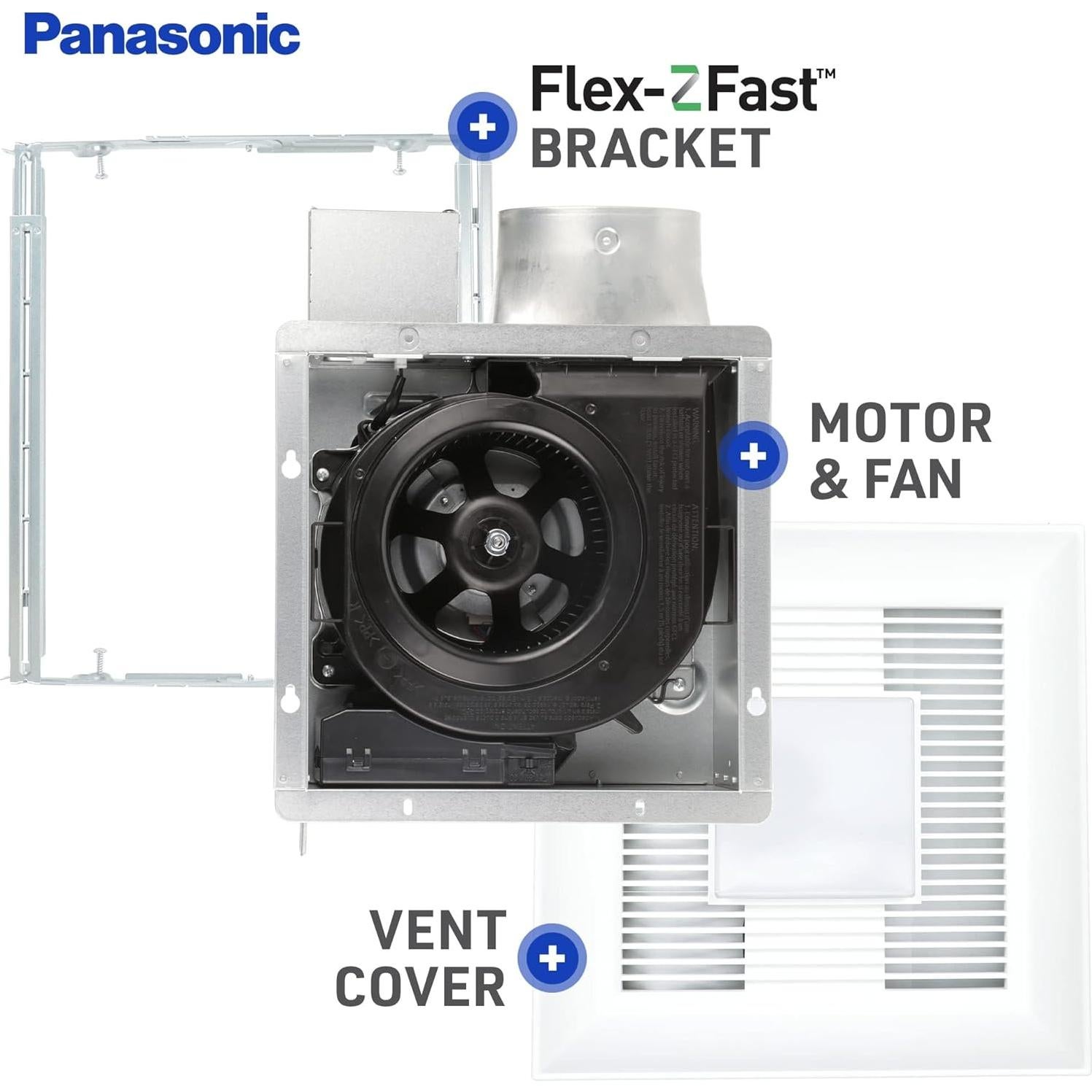 Ventilador Extractor de Baño Panasonic WhisperValue 100 CFM