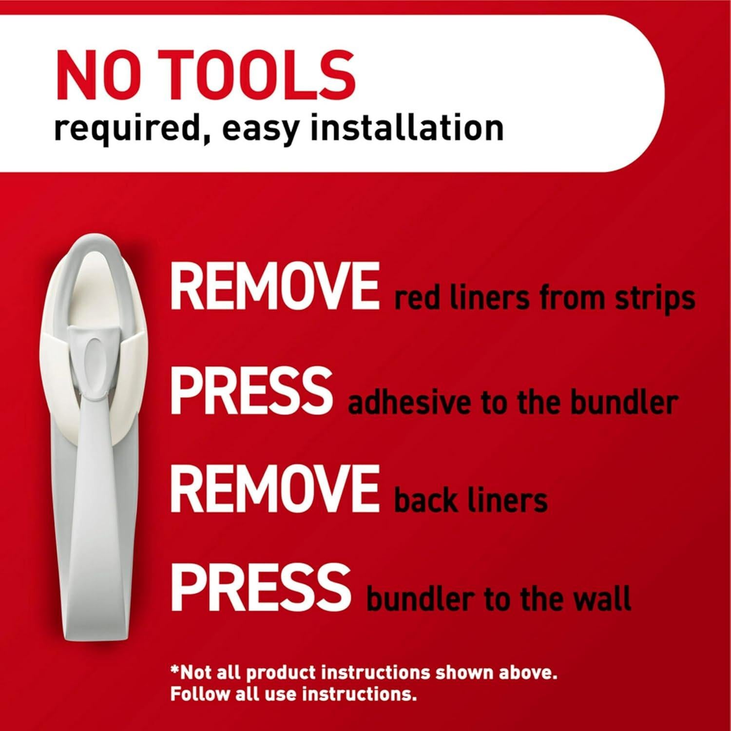 Organizador de Cables Command Blanco 6 Piezas Sin Daños