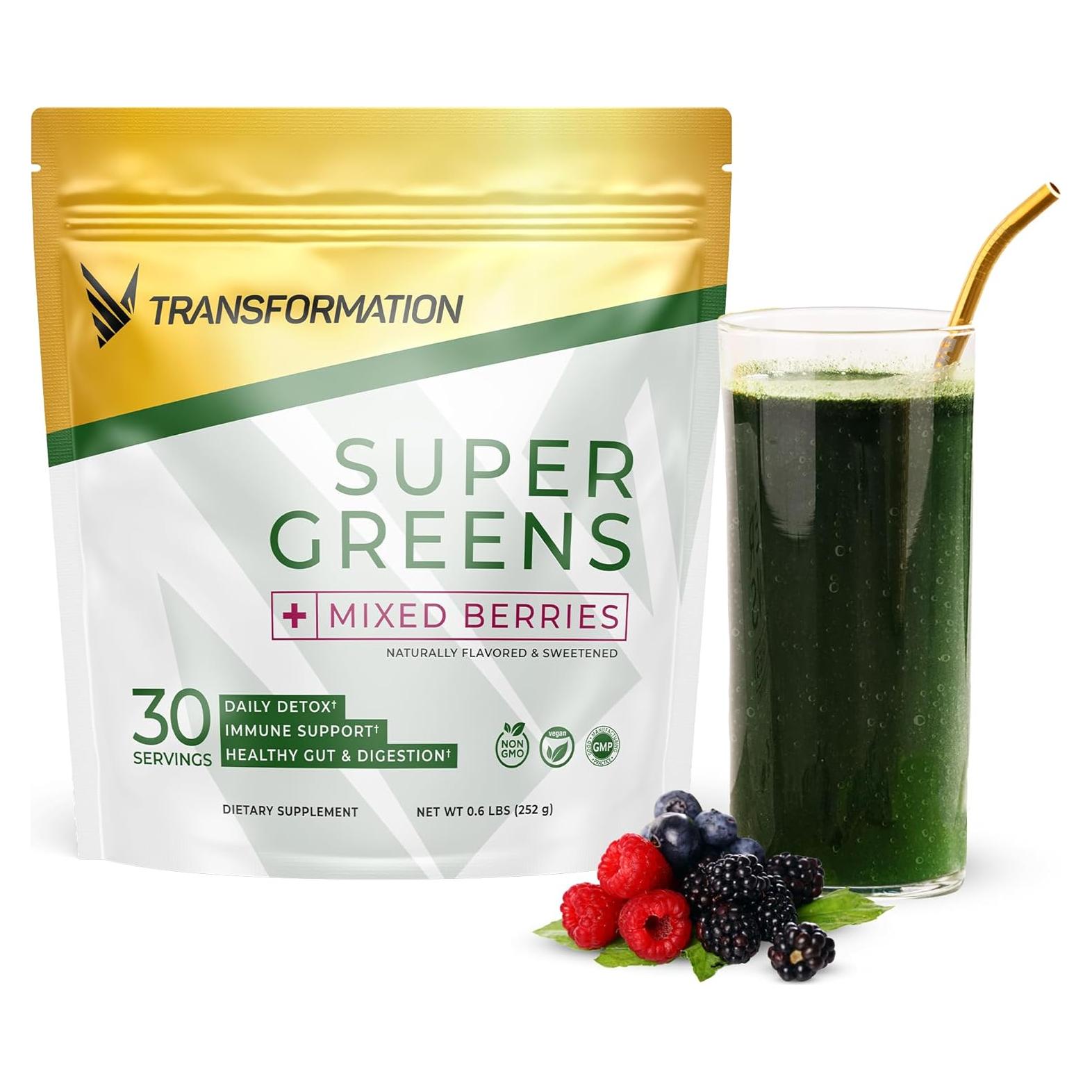 Polvo de Jugo Verde Superfood Transformation 162g - Energía y Inmunidad