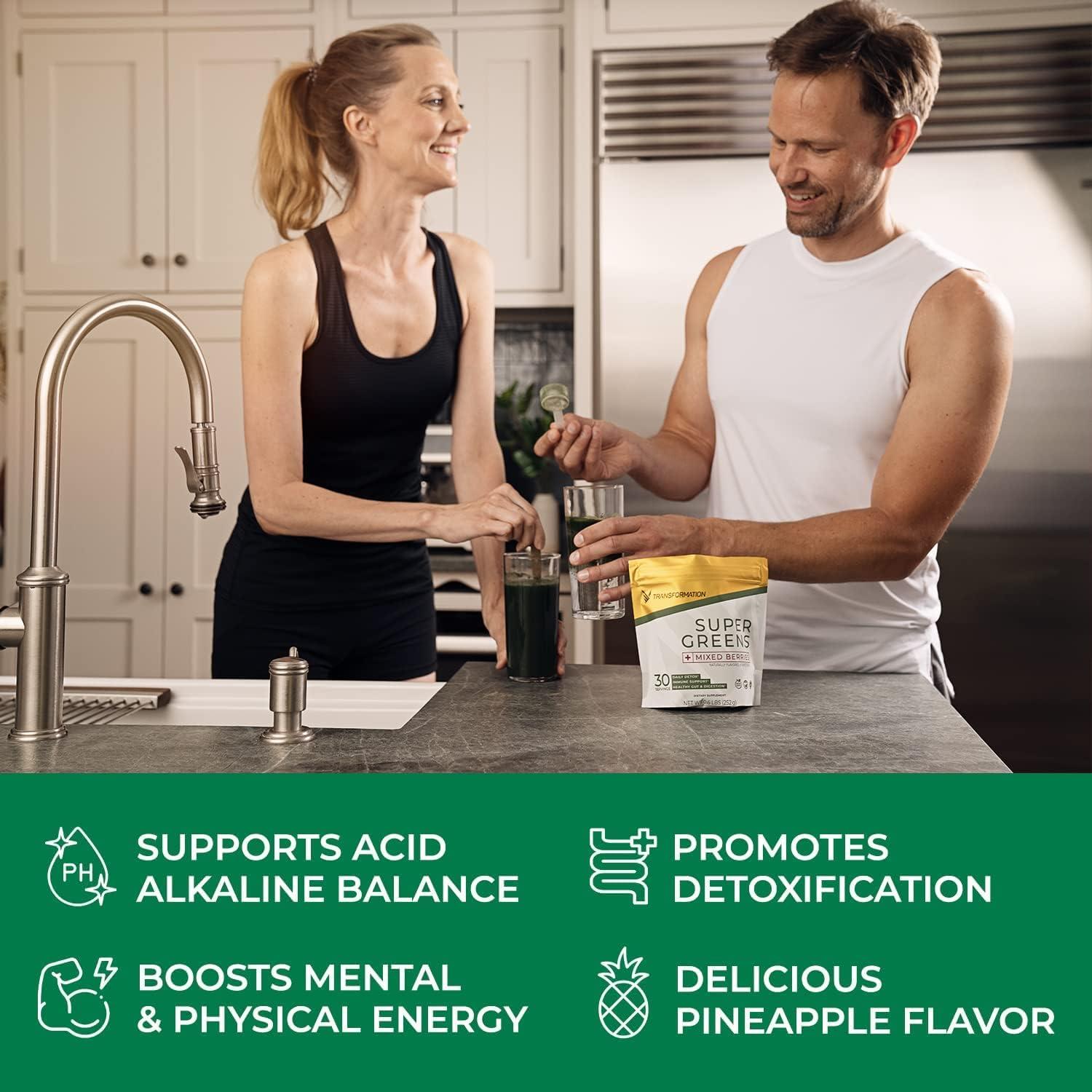 Polvo de Jugo Verde Superfood Transformation 162g - Energía y Inmunidad