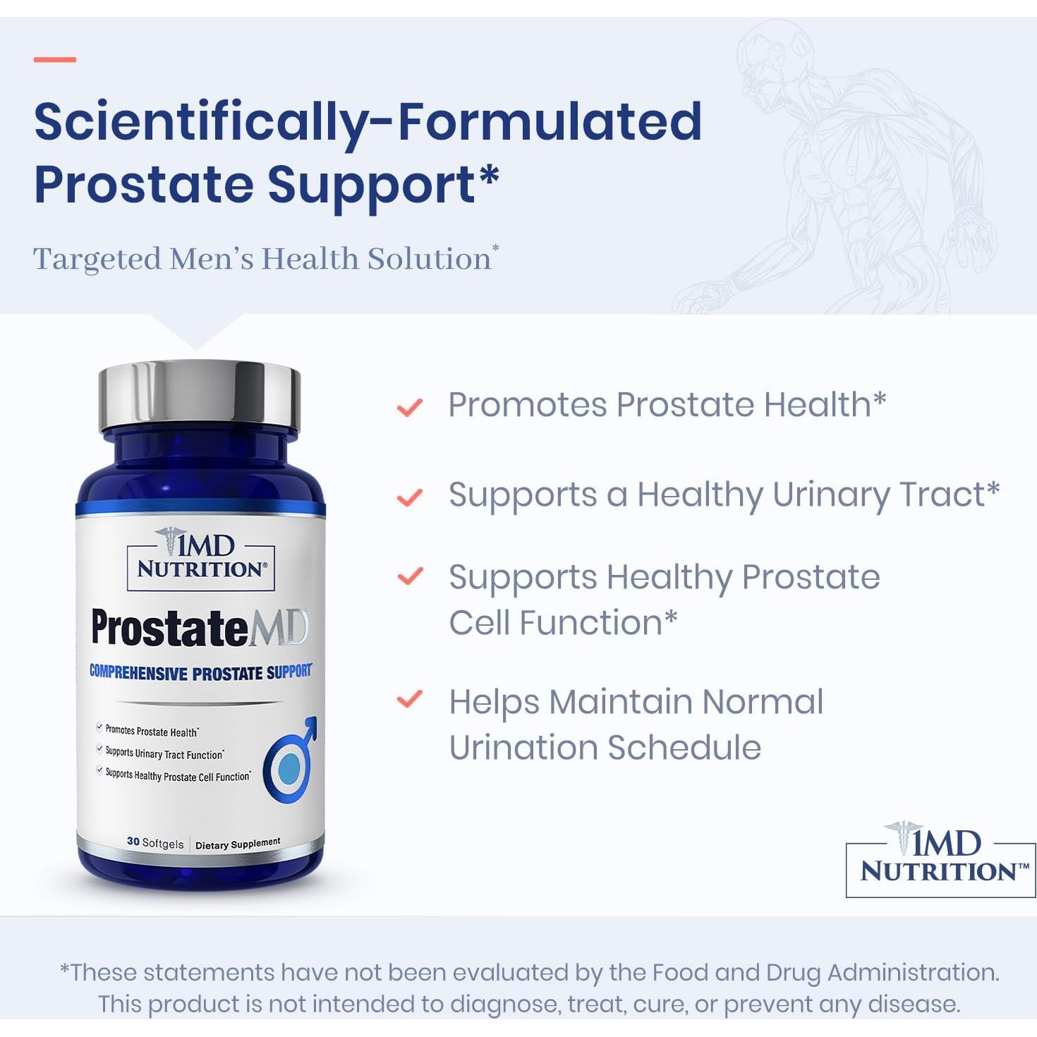 Suplemento Prostático ProstateMD Saw Palmetto 30 Cápsulas