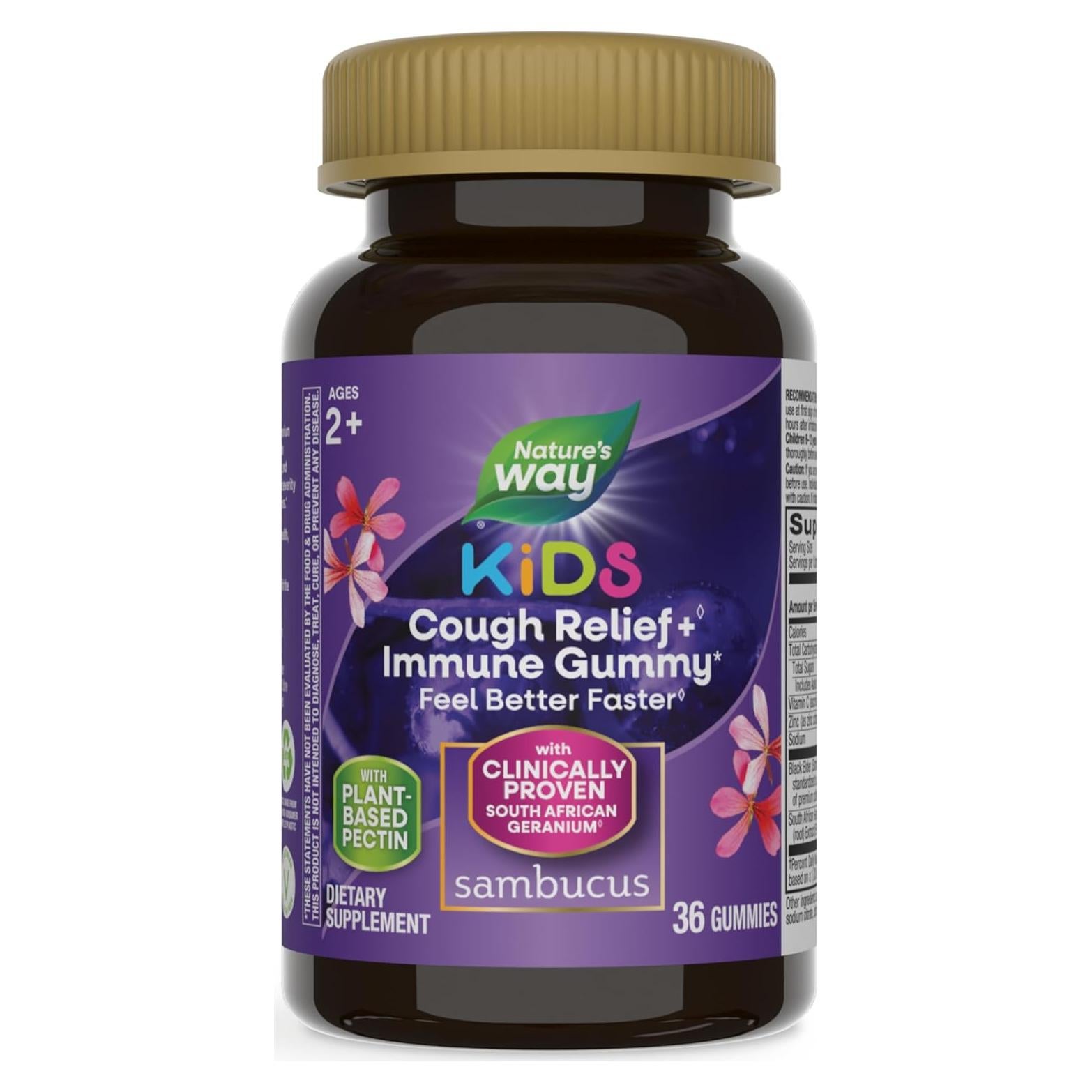 Gomas Inmunológicas Nature's Way Sambucus Kids 36 Unidades