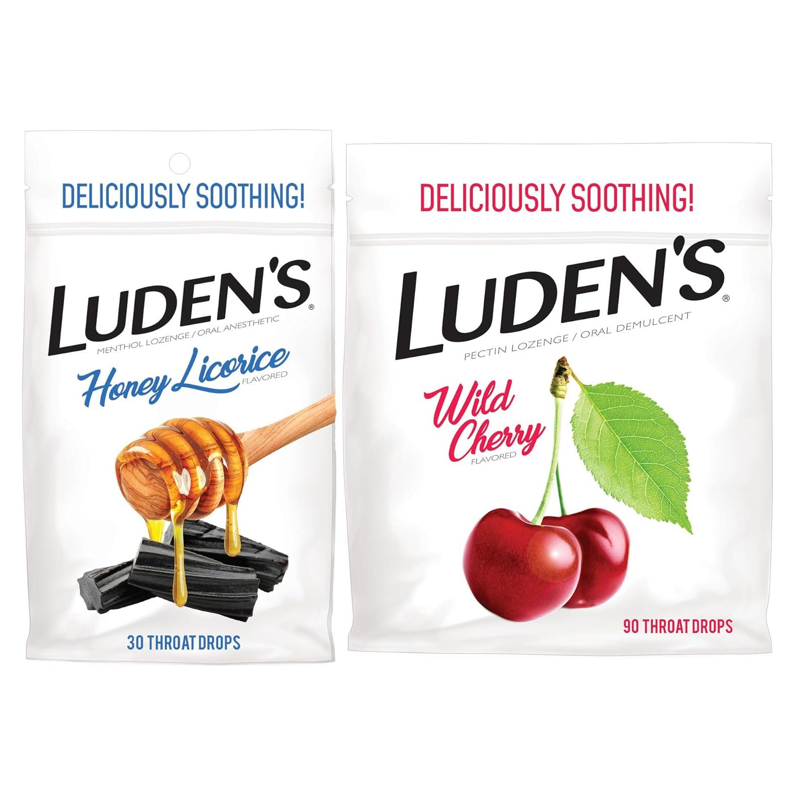 Pastillas para la Garganta Luden - Miel y Cereza Silvestre - 120 Unidades