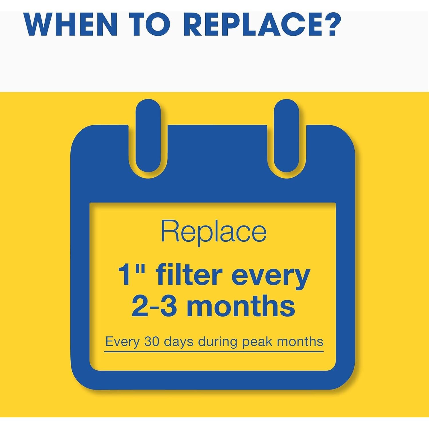 Filtros de Aire Plisados Aerostar 20x25x1 MERV 8 - Paquete de 4