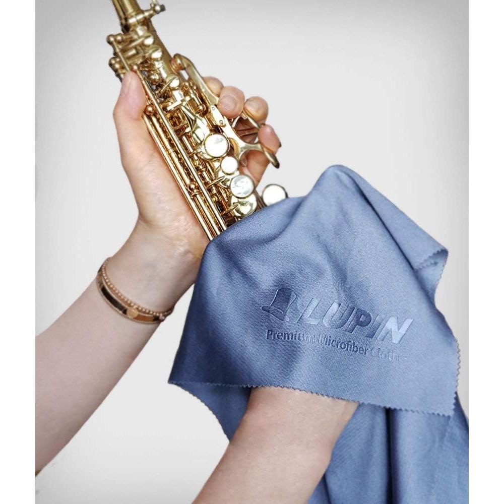 Paños de limpieza de microfibra Lupin, 6 unidades, negro