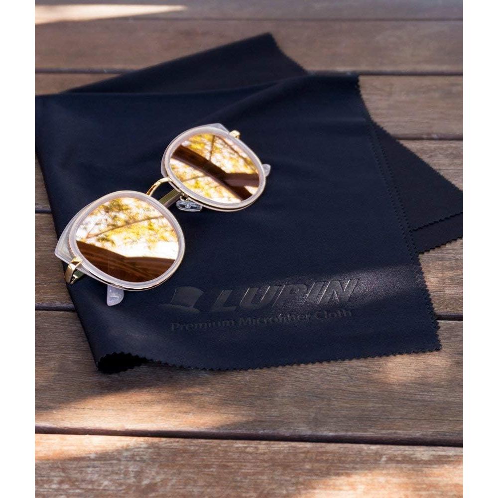 Paños de limpieza de microfibra Lupin, 6 unidades, negro