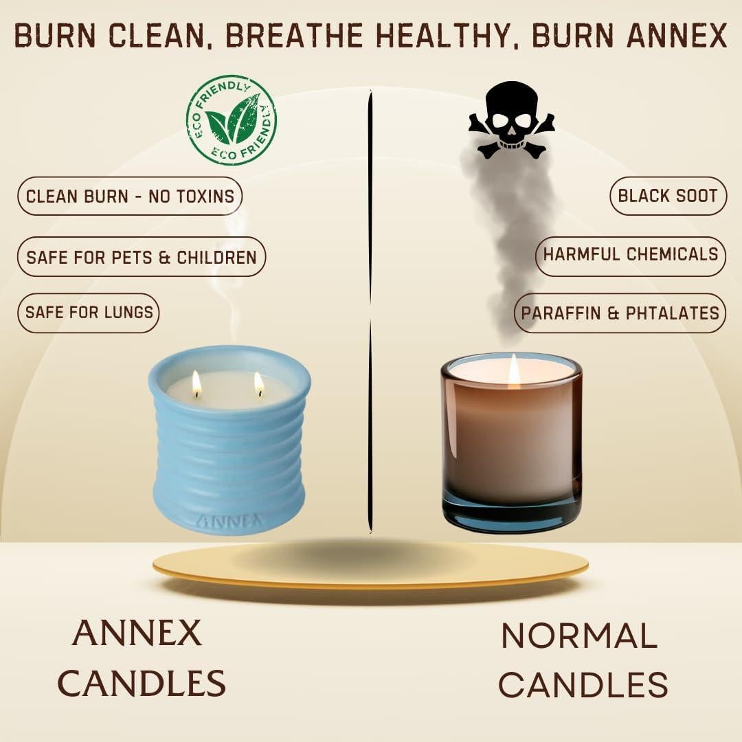 Vela Aromática de Soja Annex - Ciprés y Cedro, Tarro Cerámica
