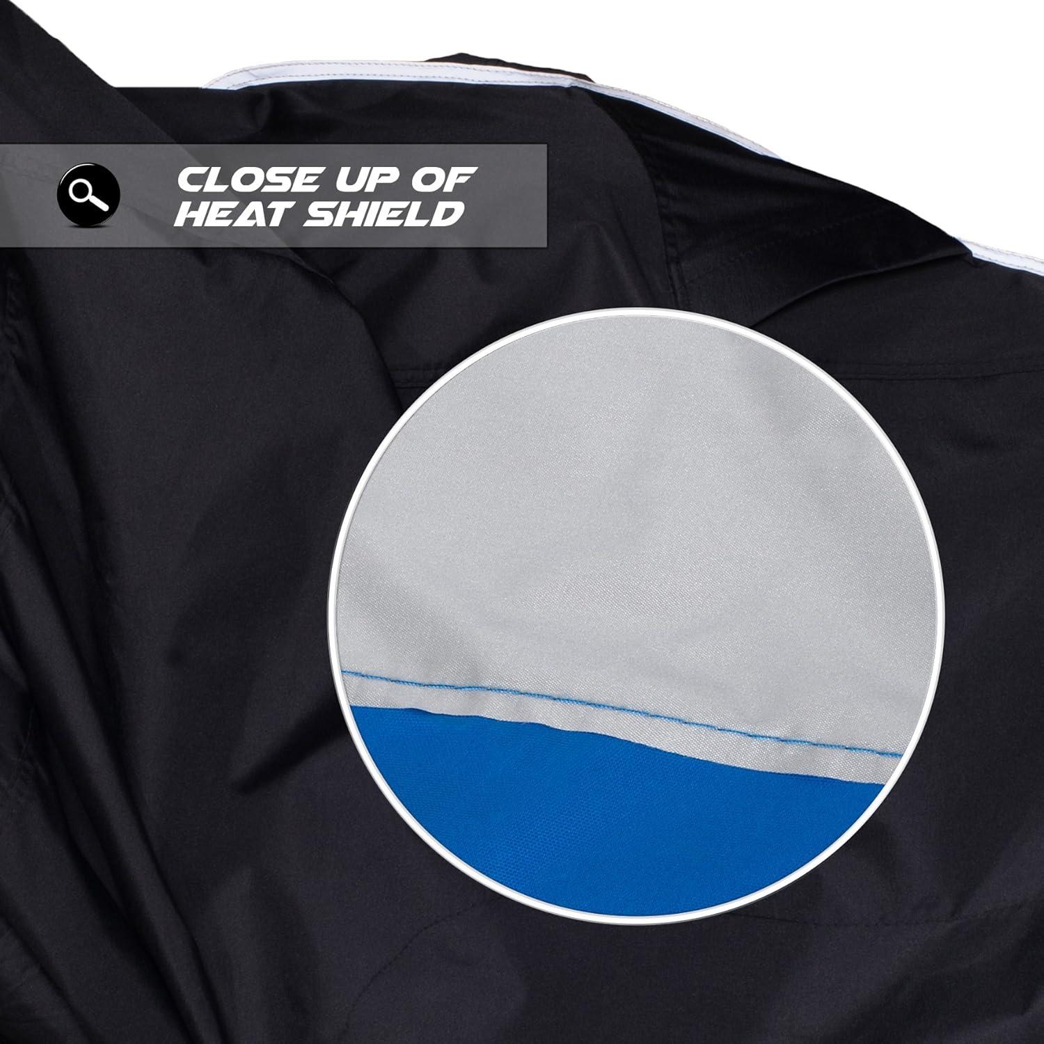 Funda de Motocicleta Nuzari XL Impermeable con Tiras Reflectantes