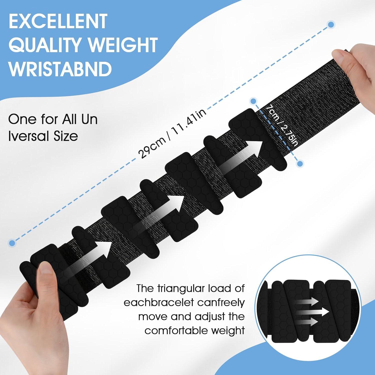 Pesas de Muñeca Ajustables FOUUAAOOU 0.9kg para Yoga y Gimnasio