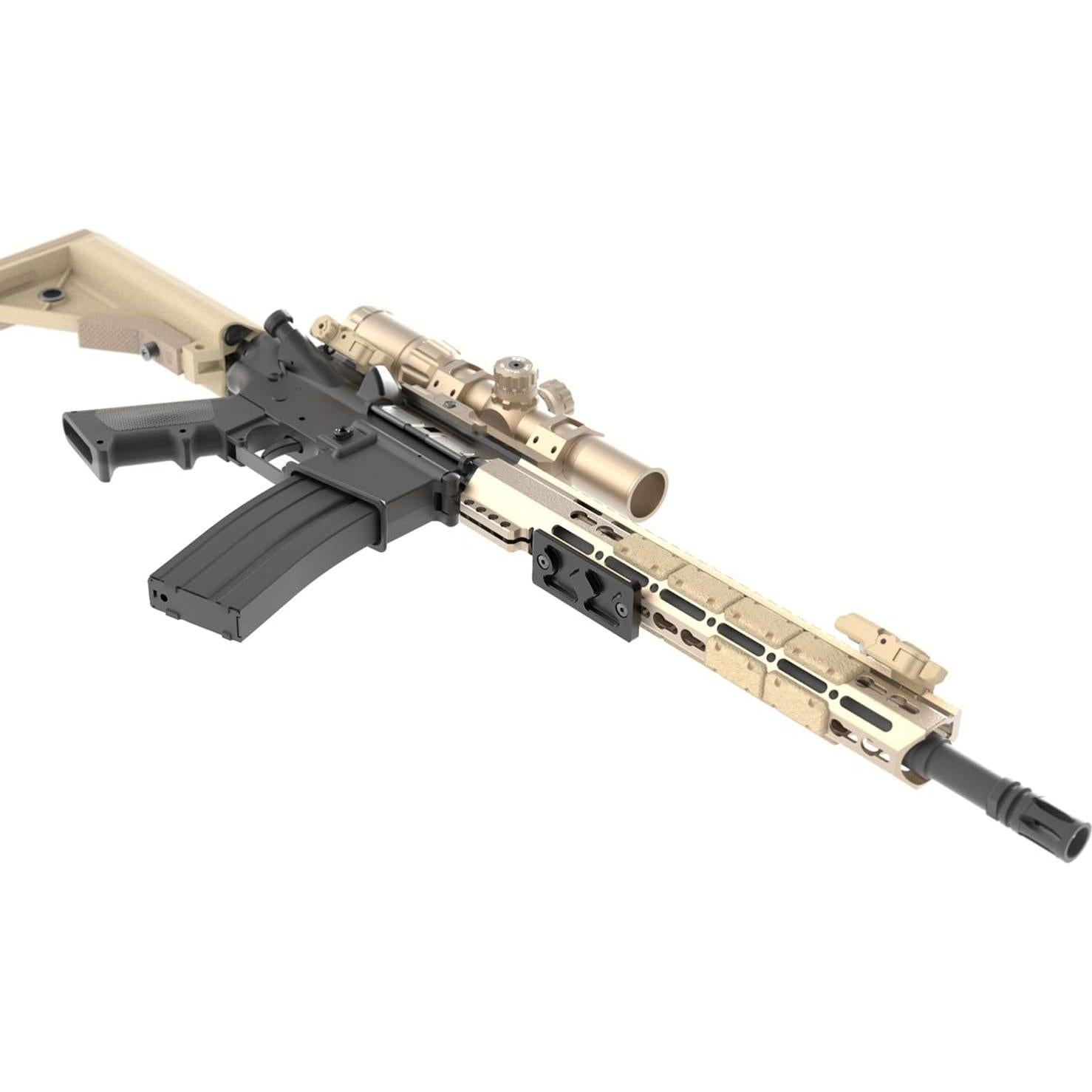 Adaptador de riel Arca-Swiss Tough Tactical Tools Keymod 4 ranuras