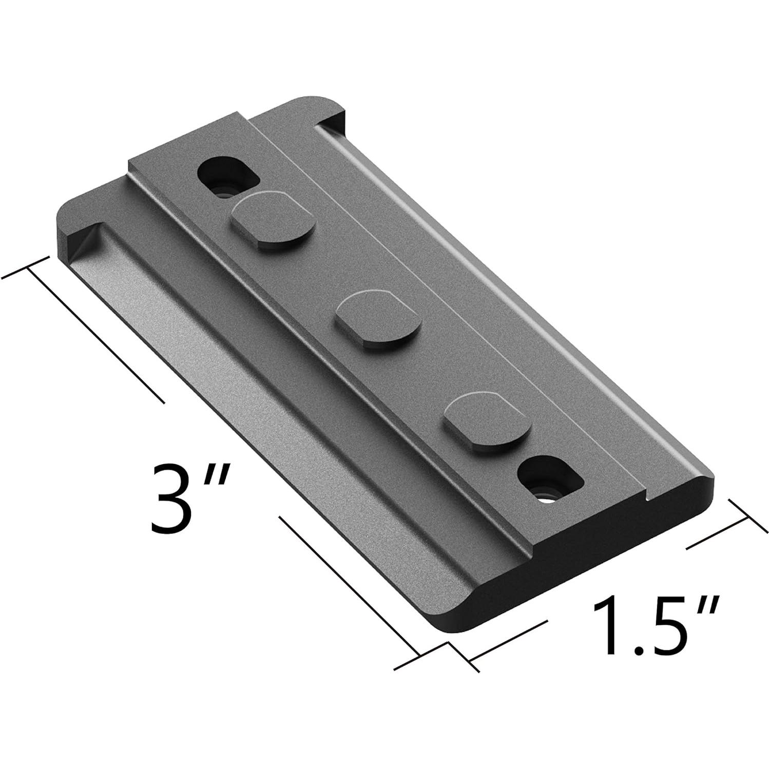 Adaptador de riel Arca-Swiss Tough Tactical Tools Keymod 4 ranuras