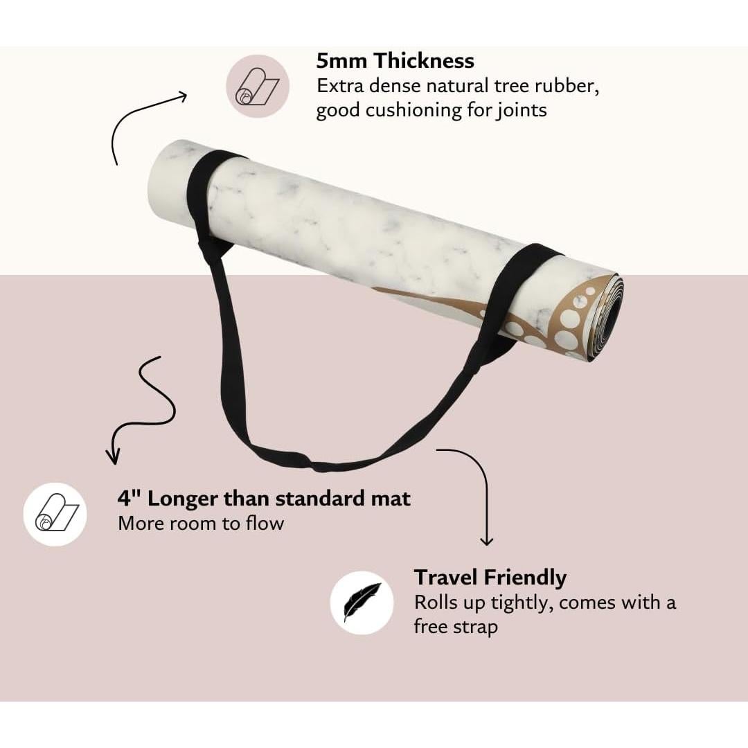 Esterilla de Yoga Shakti Warrior Oro 182.88x71.12cm Antideslizante