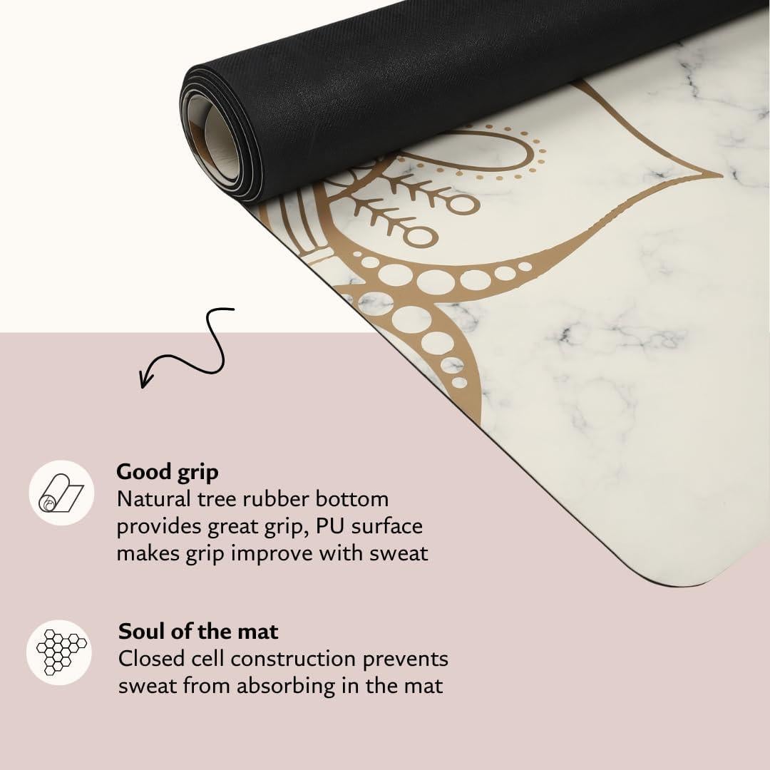 Esterilla de Yoga Shakti Warrior Oro 182.88x71.12cm Antideslizante