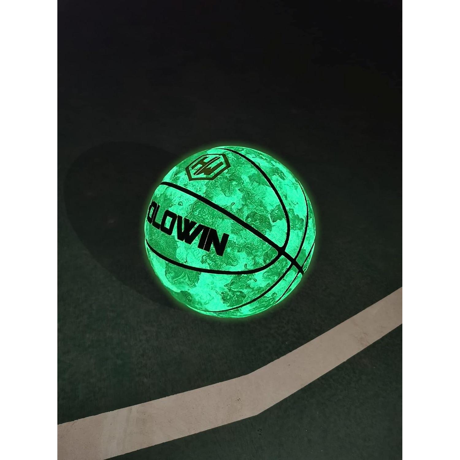 Balón de Baloncesto Luminiscente HW HOLOWIN Tamaño 7 Gris