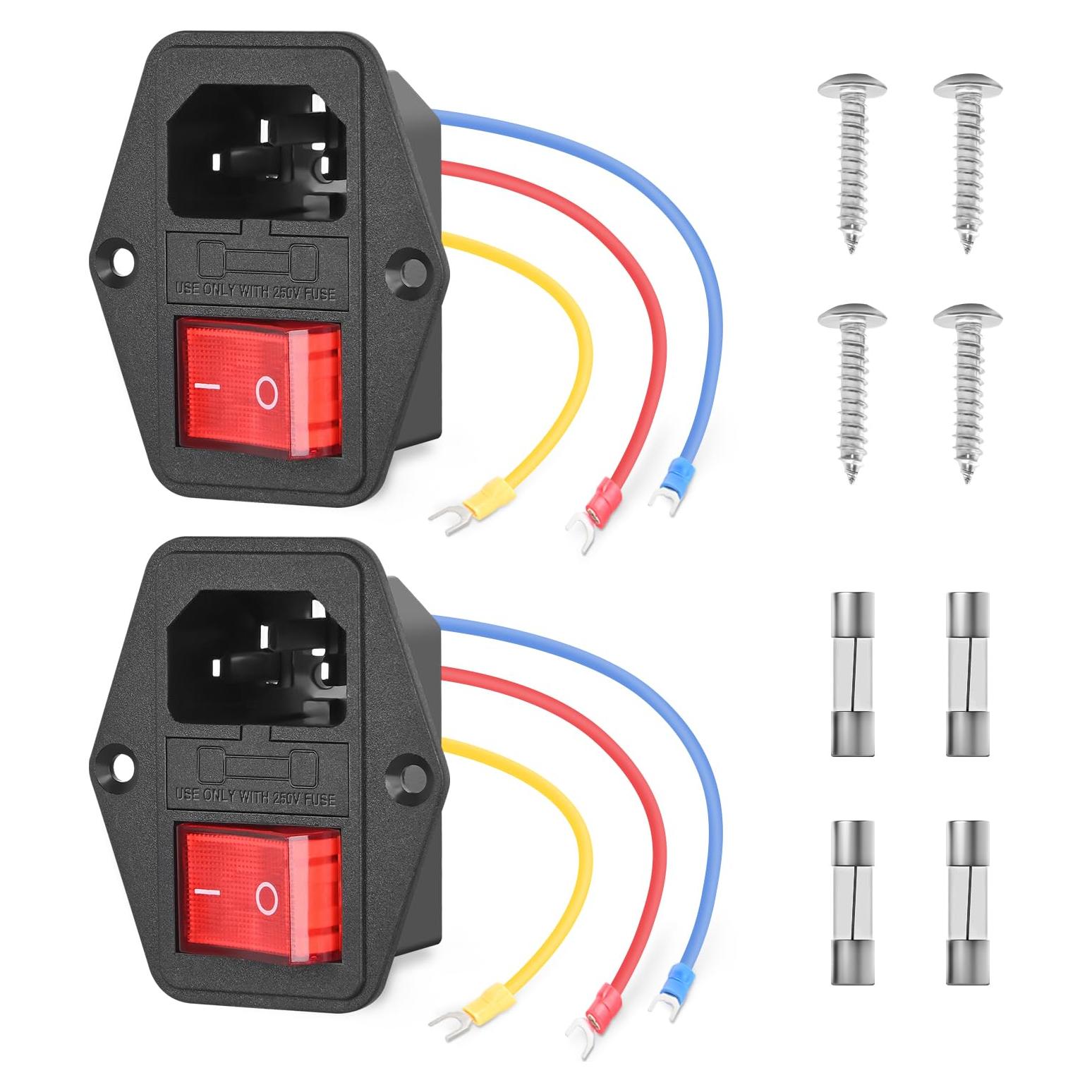 Módulo de Enchufe de Poder Nilight 10A 250V CA 2 Pcs