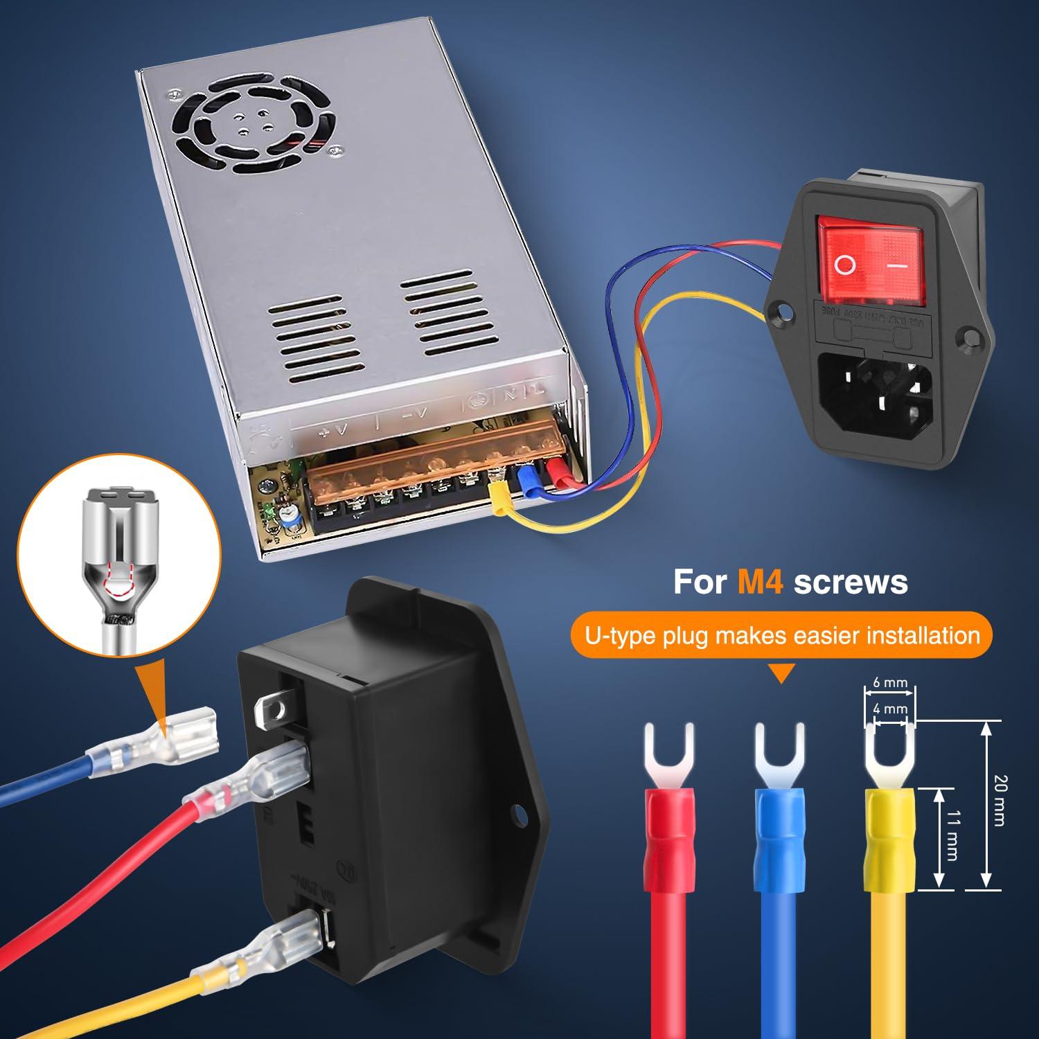 Módulo de Enchufe de Poder Nilight 10A 250V CA 2 Pcs