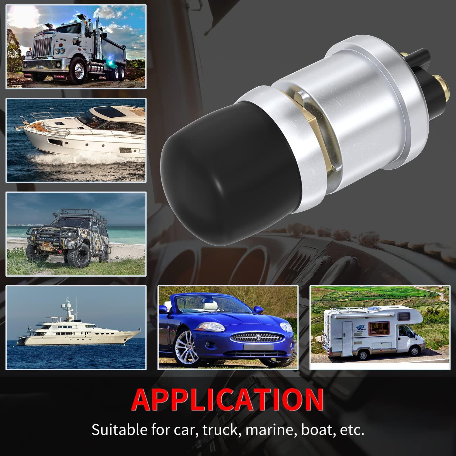 Interruptor de Botón Momentáneo DaierTek 12V 50A Impermeable