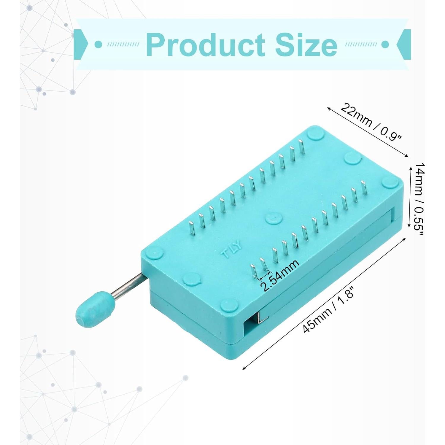 Zócalo de Prueba ZIF Universal MECCANIXITY 6 Pcs 24 Pines