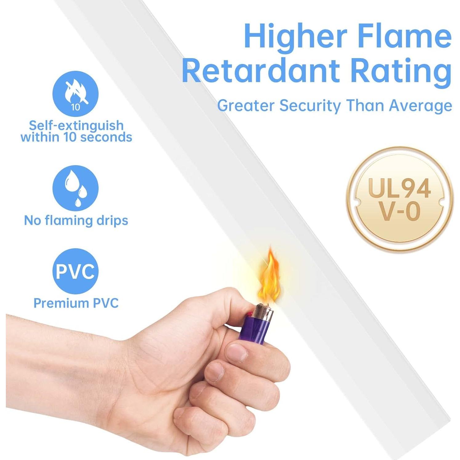 Ocultador de Cables Delamu 240cm Blanco para TV y Audio