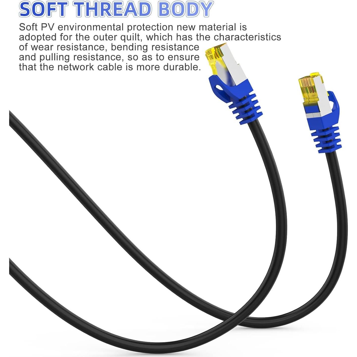 Cable Ethernet Cat 8 1.5 m AoforzTech Alta Velocidad