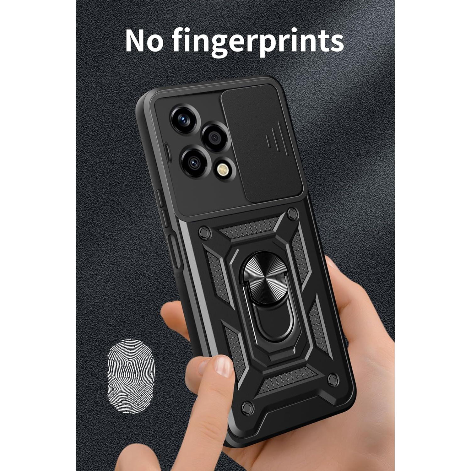 Funda Huawei Honor 200 Lite + 2 Vidrios Templados 9H, Negro