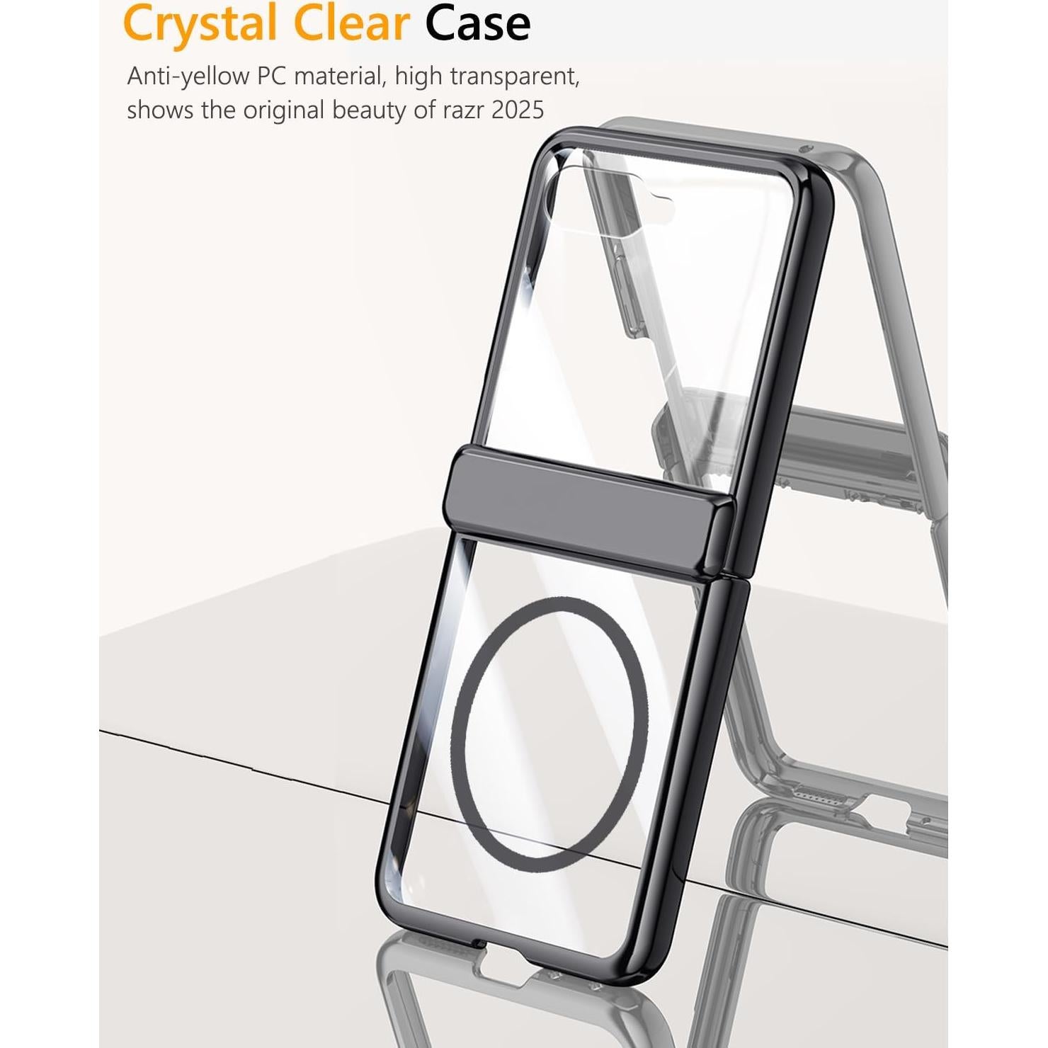 Funda Magnética Transparente para Motorola Razr Ultra 2025