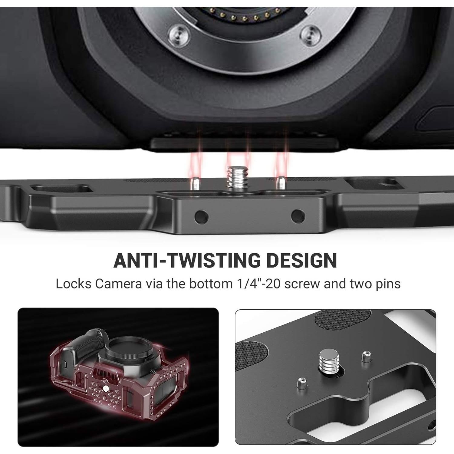 Jaula SMALLRIG para BMPCC 4K y 6K con Riel NATO