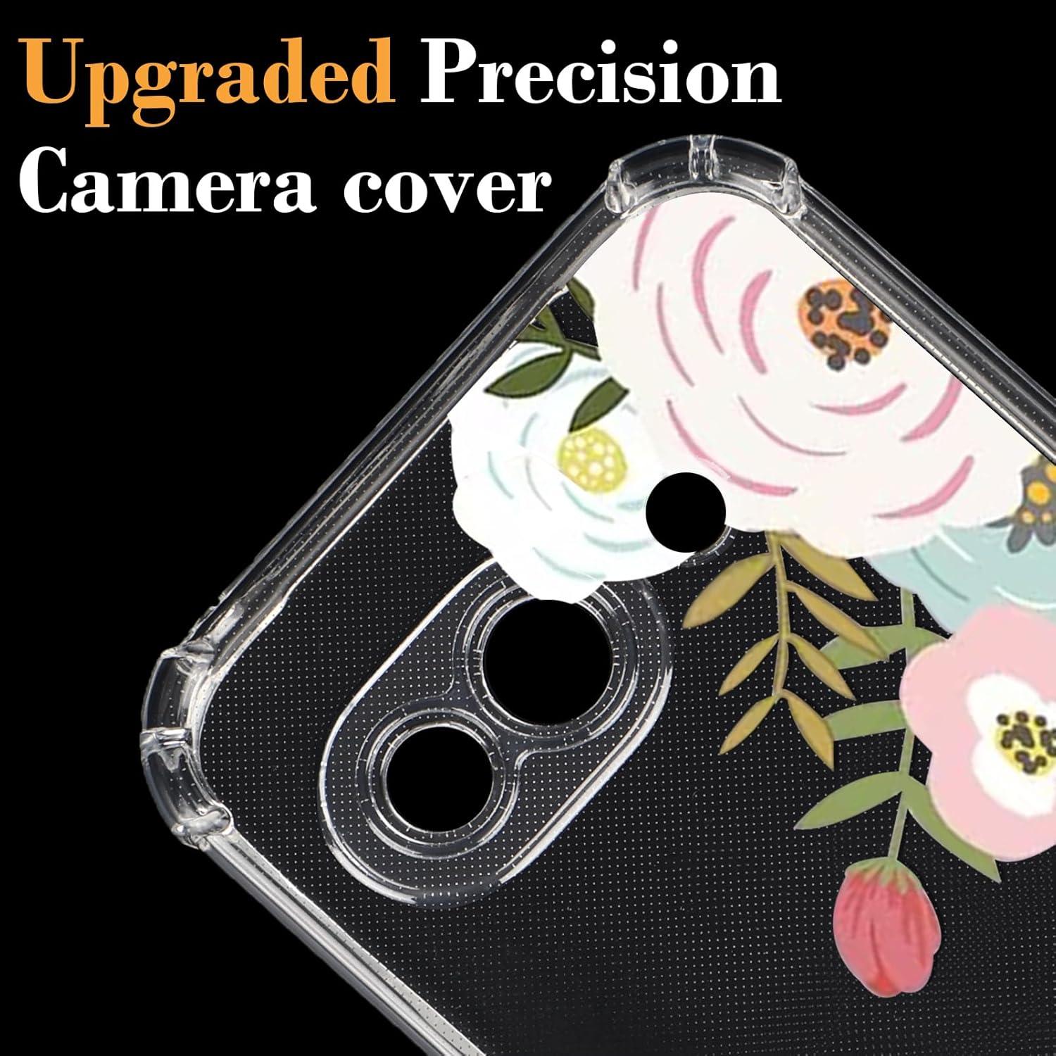 Funda clara para Google Pixel 9A Tcaraersing floral TPU