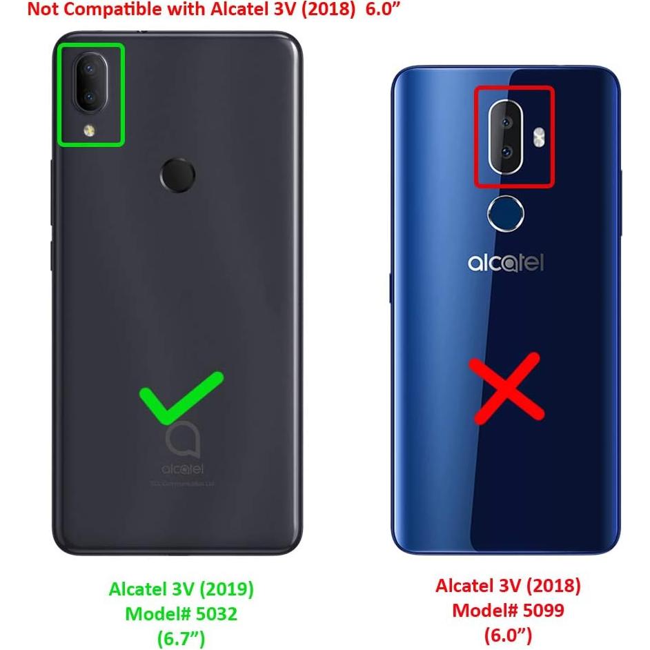 Funda Híbrida con Soporte de Anillo CELZEN para Alcatel 3V